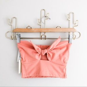 NWT Wilfred Knotted Crop Tank XS Coral